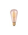 BOMBILLA LED VINTAGE AMBAR  ST64 - E27 – 6,5W - 2200K